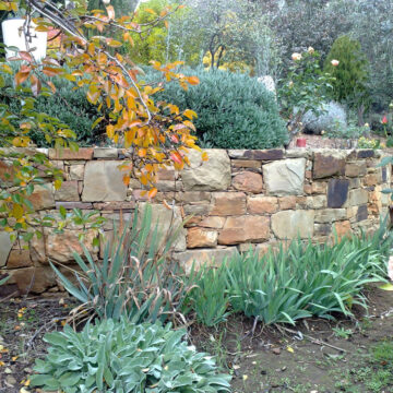 Dry stone garden wall 2